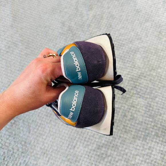 New Balance 237 Anthropologie Classic Sneakers Yellow/Blue Sea Salt 7.5 - Picture 4 of 7